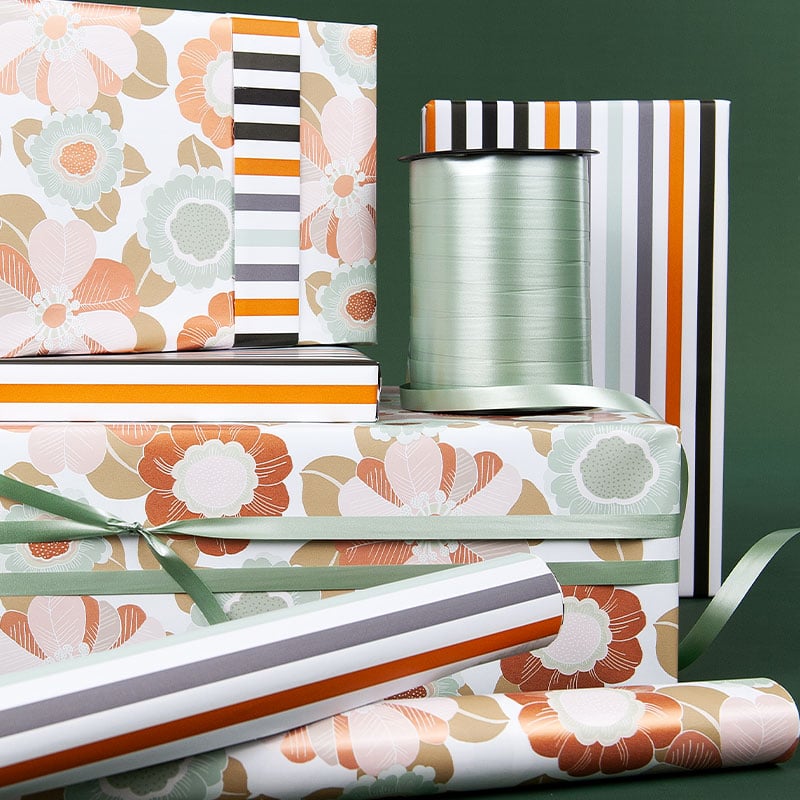 Gavepapir Autumn Stripes - 4