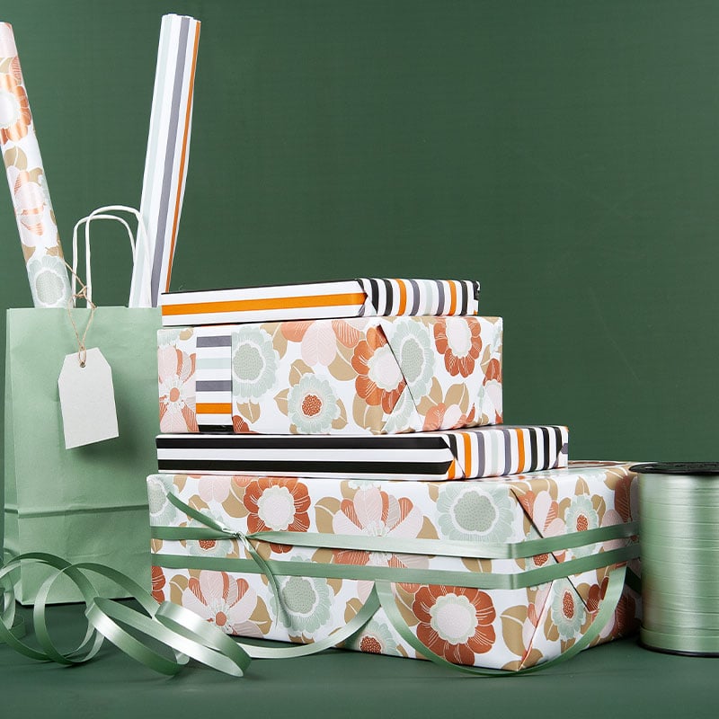 Gavepapir Autumn Stripes - 3