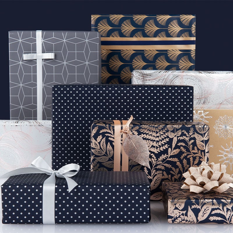 Gavepapir Classy Blue - 2