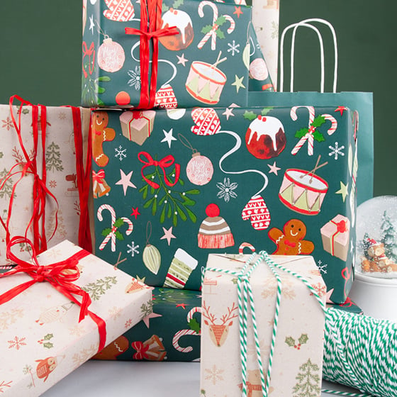 Julepapir Playful christmas