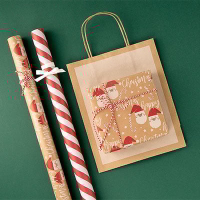 Gavepapir Diagonal red - 4