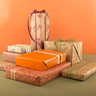 Gavepapir Autumn kraft UDSALG - 2