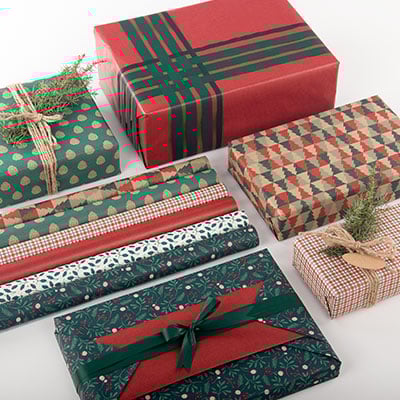 Gavepapir Mørkerød - 5