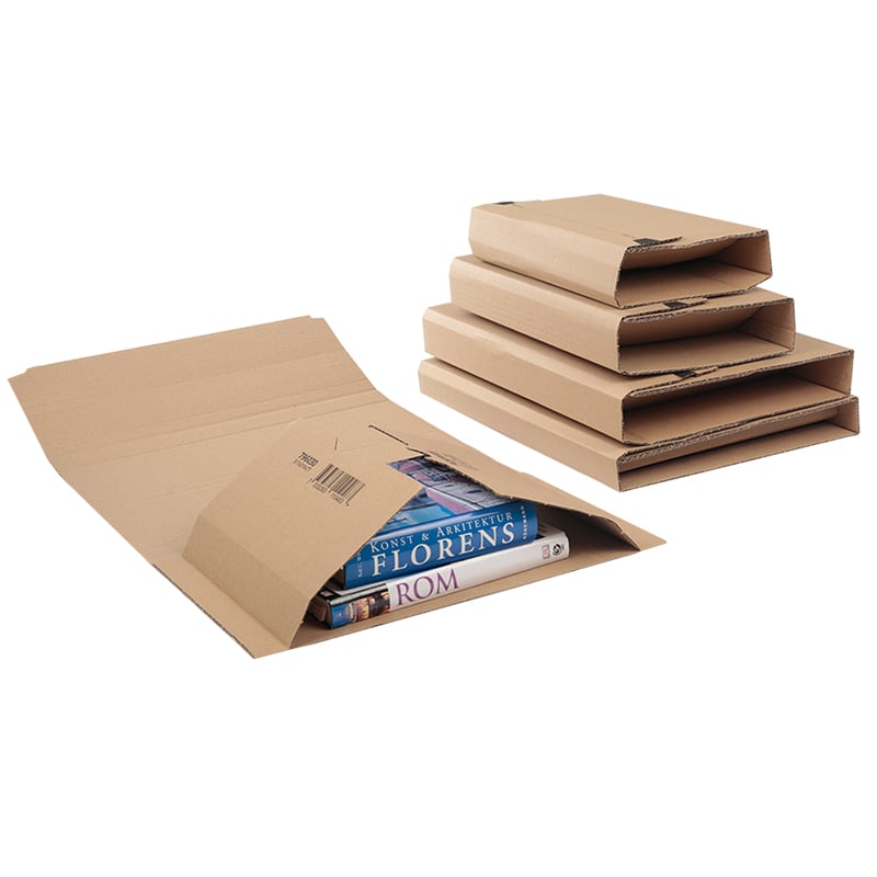 Bogomslag Economy i brun bølgepap. - 2