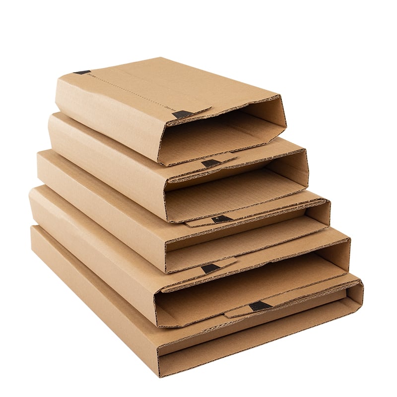 Bogomslag Economy i brun bølgepap. - 1