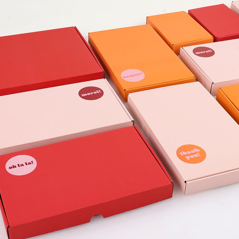 Etiket "Oh la la / Thank you" French Rouge - 6