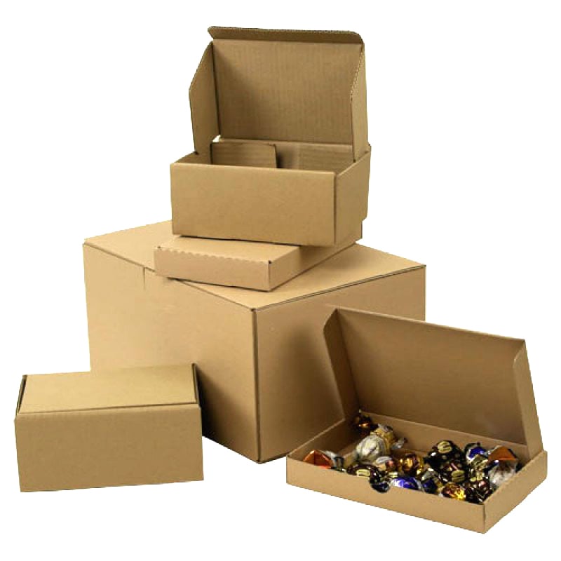 Brune selvlåsende kasser - 2