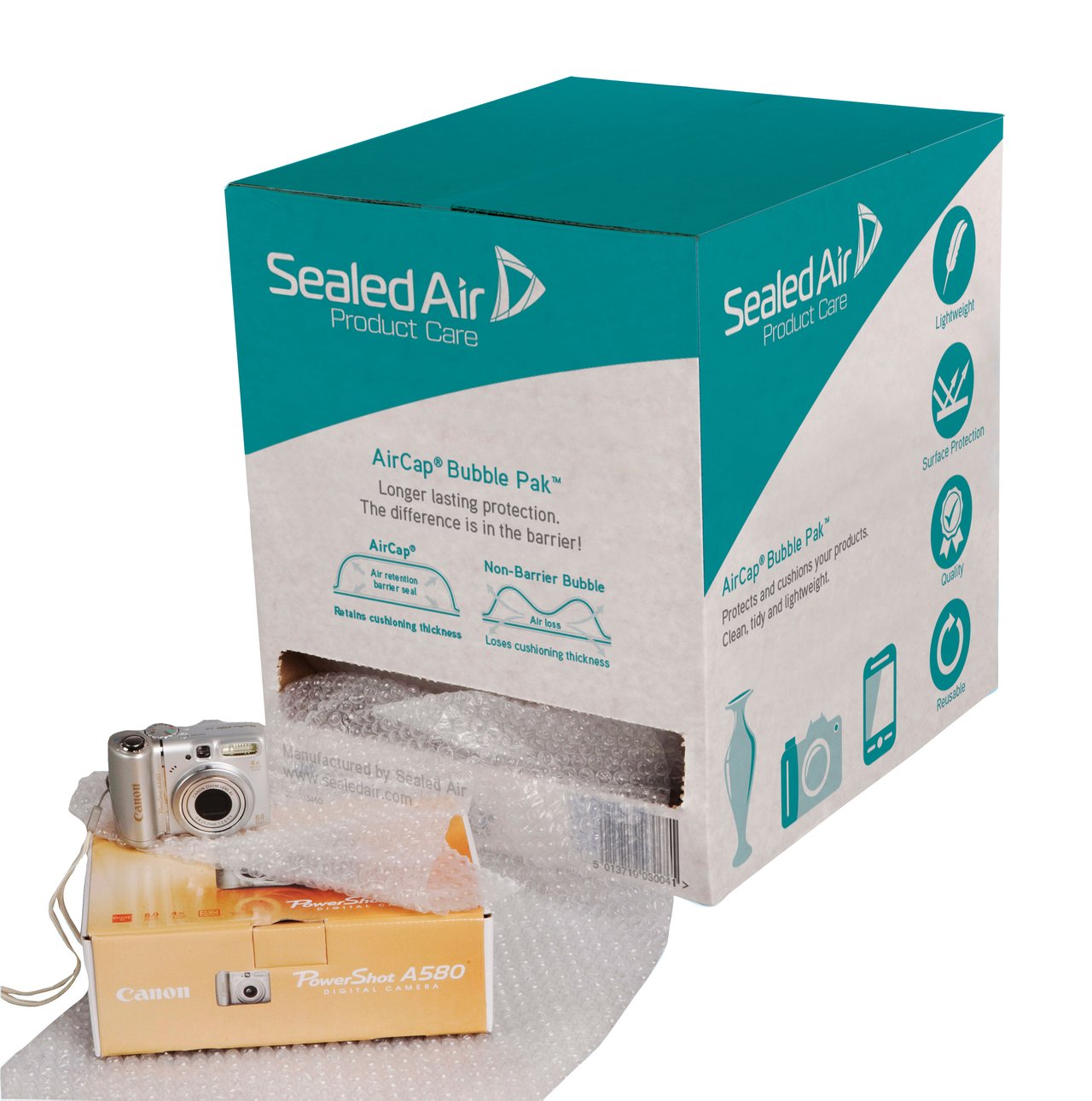 Boblefolie i dispenserbox - 1