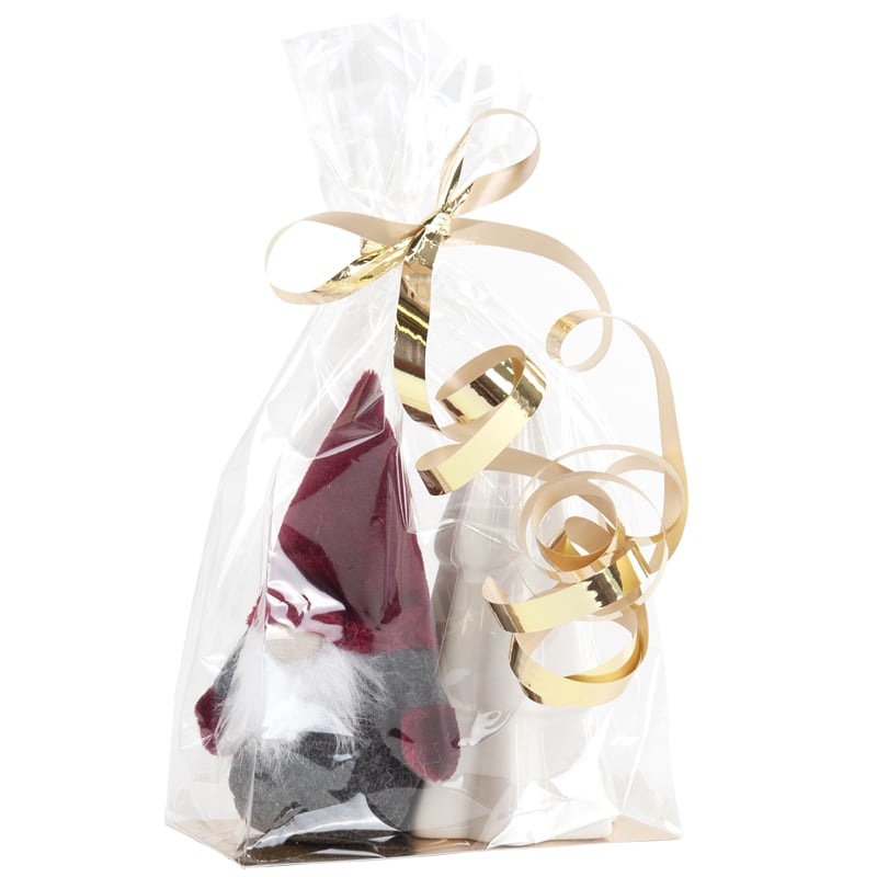 PP-klodsbundspose guldfarvet kartonbund - cellofanpose - 5