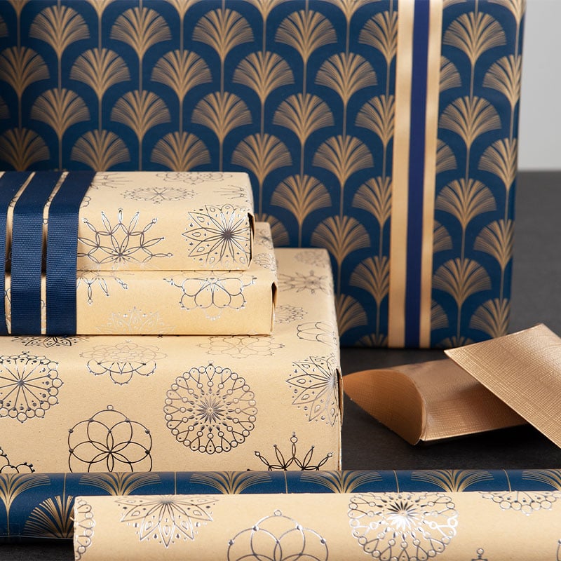 Gavepapir Classy Blue - 3