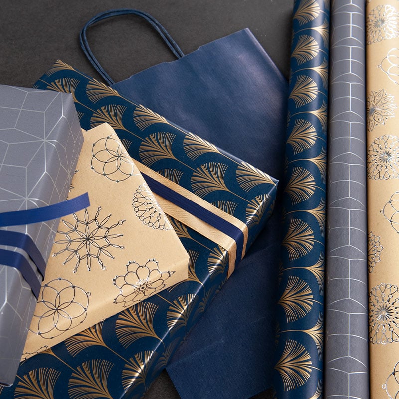 Gavepapir Classy Blue - 4