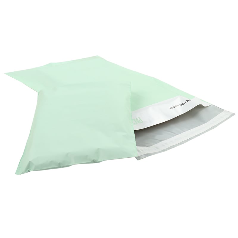 Grøn e-handelspose/postpose "Fresh Green" - 1