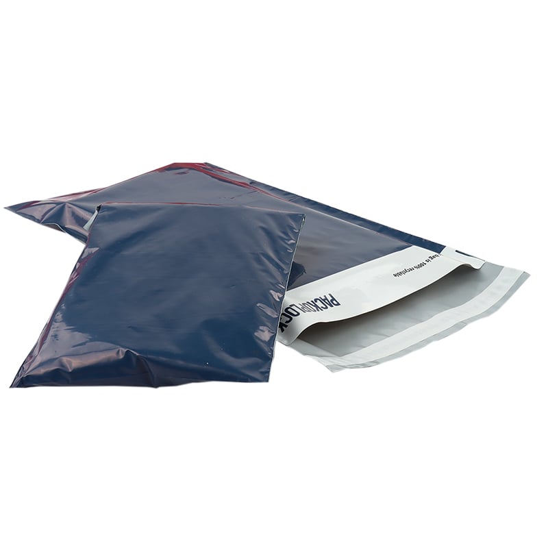 Mørkeblå e-handelspose/postpose "Denim Blue" - 1