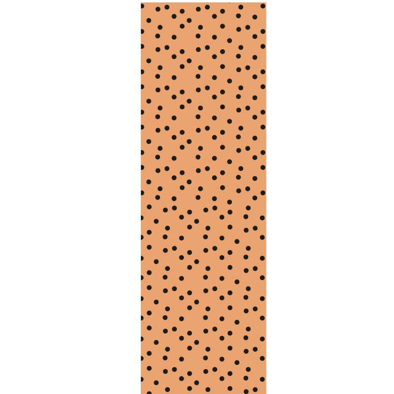 Lukkeetiket dots abrikos/sort - 2