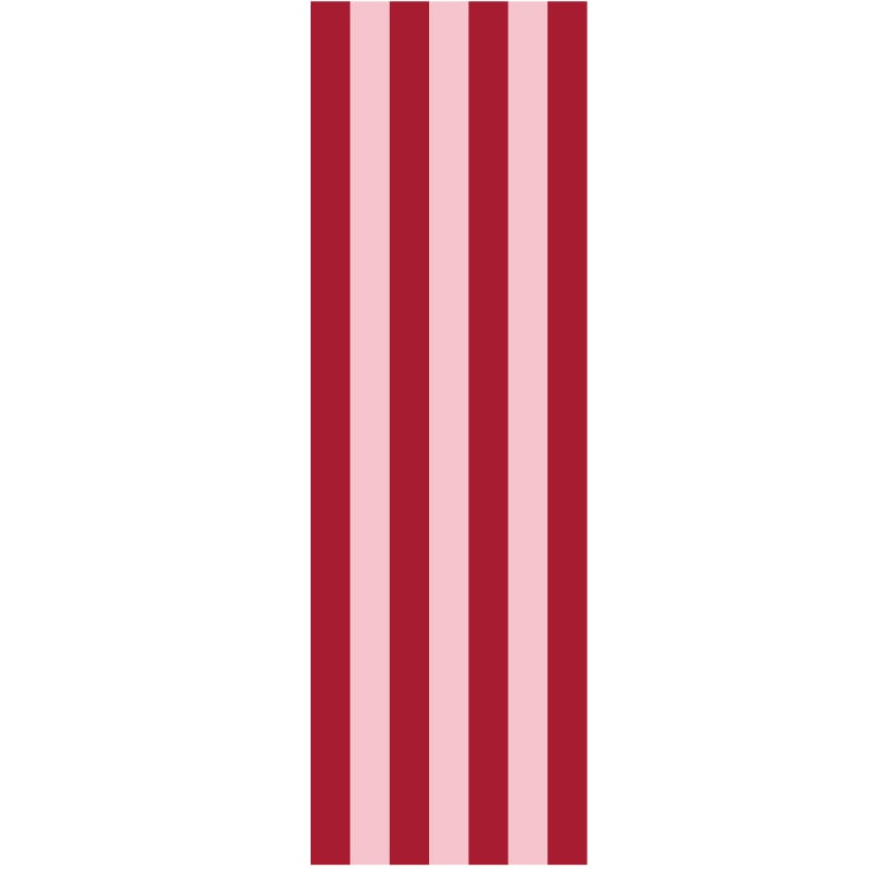 Lukkeetiket French Rouge striped - 1