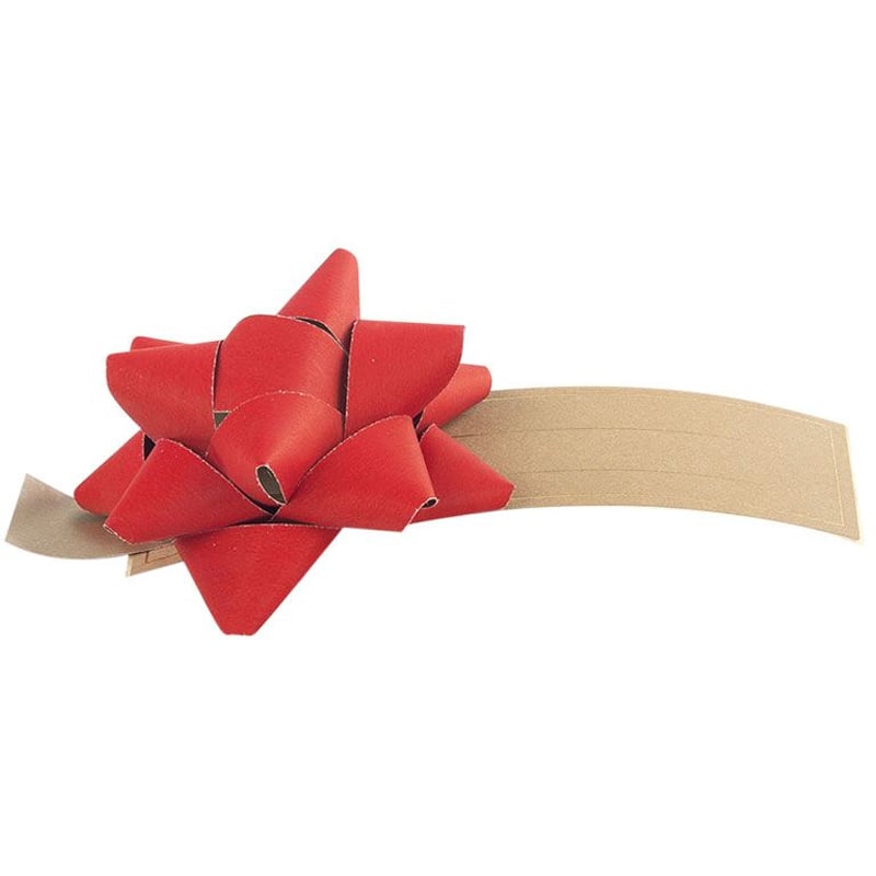 Roset papir Recycled etiket rød - 4