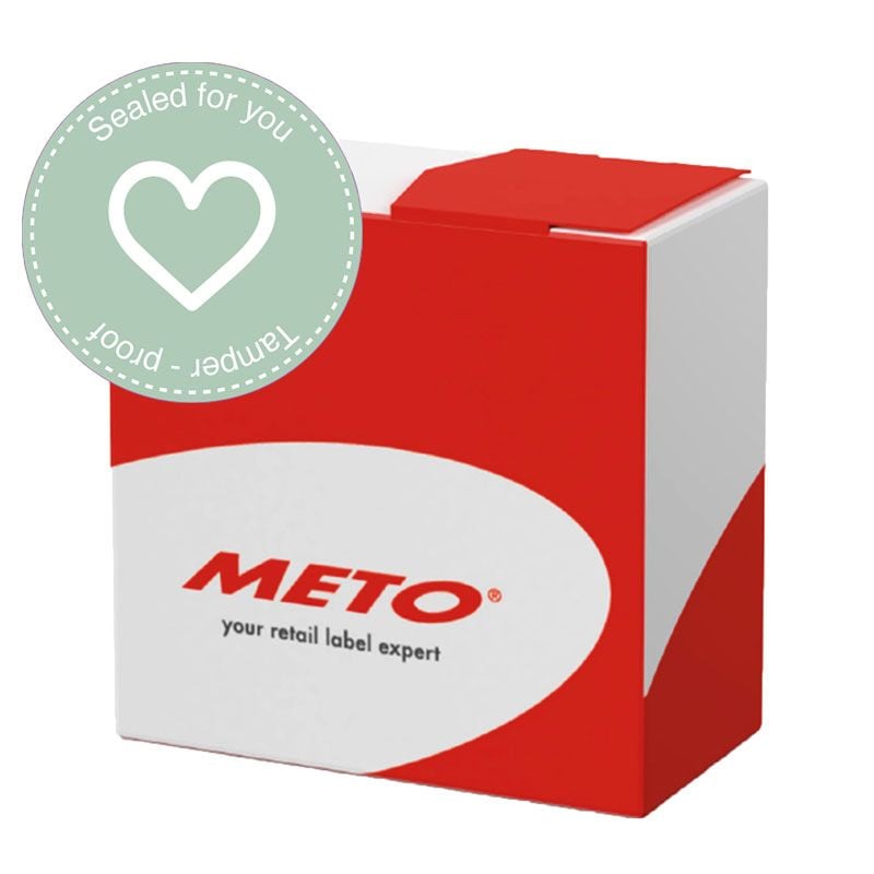 Rund etiket Hjerte grøn - 2