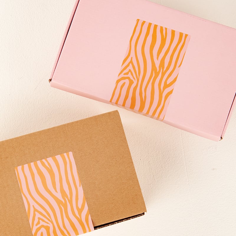 Lukkeetiket Zebra - 1