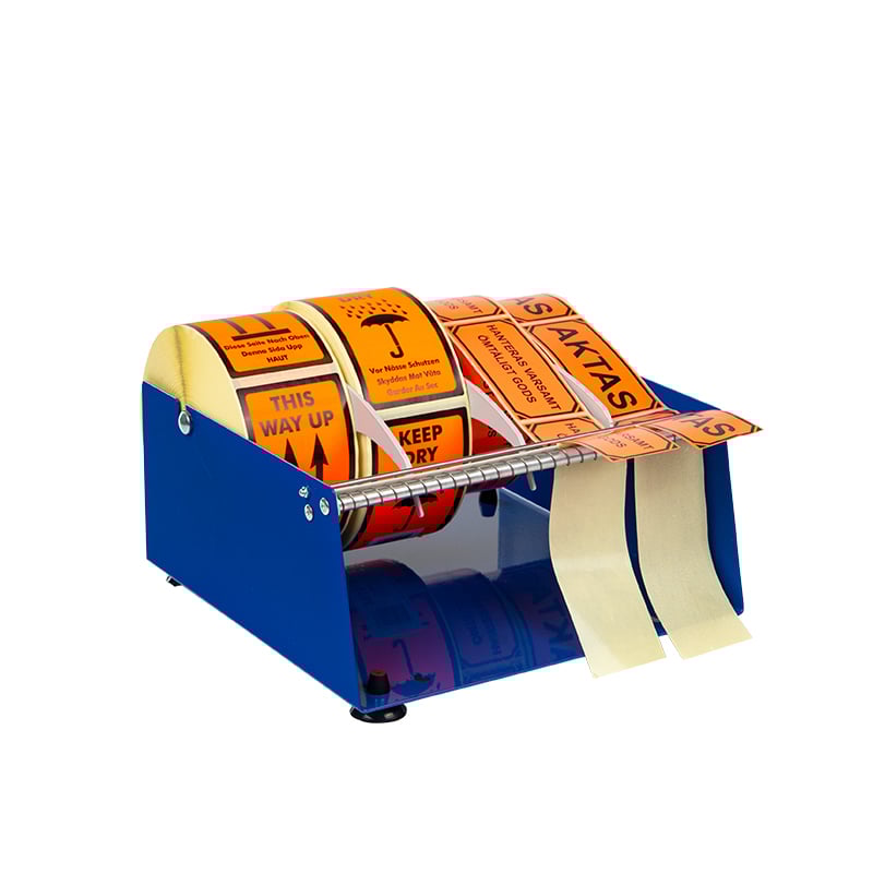 Etiketdispenser. - 1