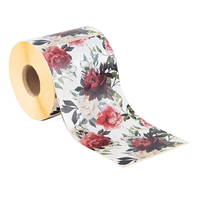 Lukkeetiket  Wild Bouquet hvid - 3