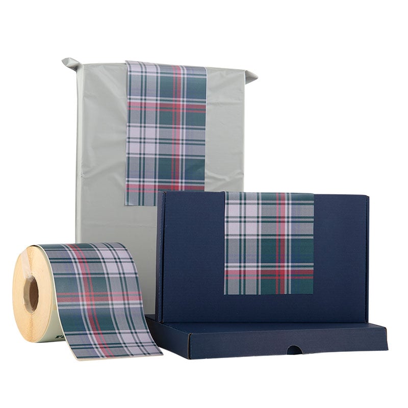 Lukkeetiket Tartan - 2