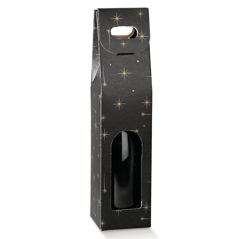 Flaskeæske Constellation sort med vindue - 3