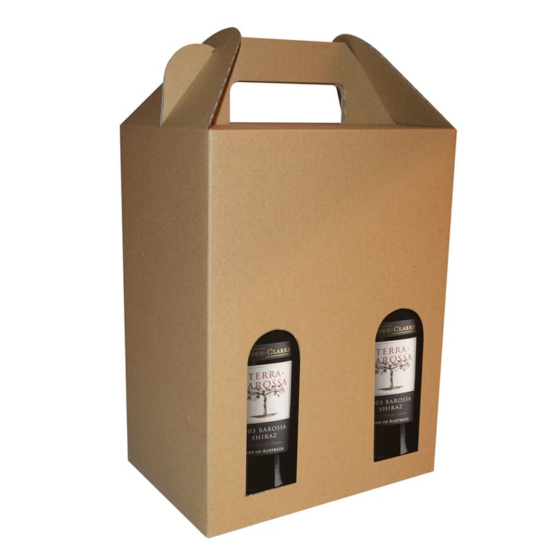 Gaveæske til flasker Natur fra 1 til 6 flasker - 5