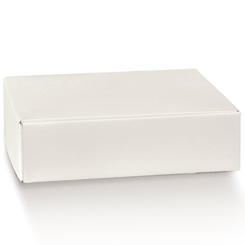 Flaskekasse hvid med linnedstruktur - 1