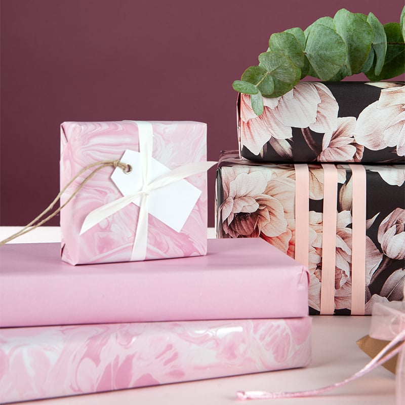 Gavepapir Pink Marble - 2
