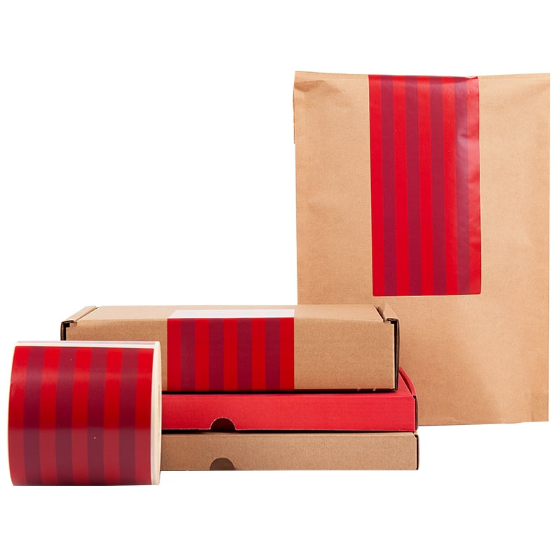 Lukkelabel For X-mas stribet - 1