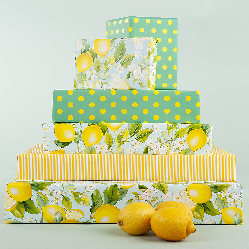 Gavepapir Yellow dots