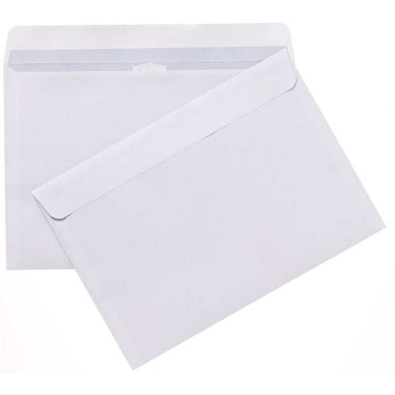 Hvid selvklæbende kuvert - 1