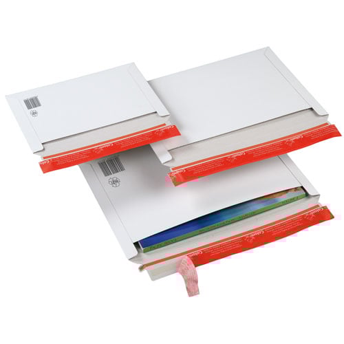 Hvid kartonkuvert- - 1