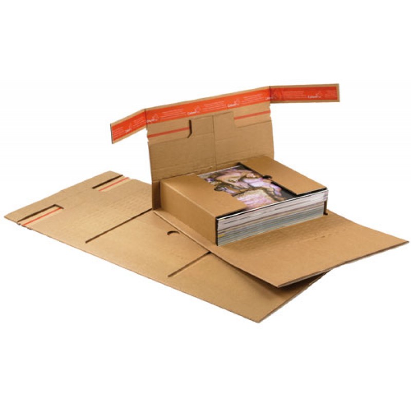 Omslag 30, brunt bølgepap og ekstra flap - 1