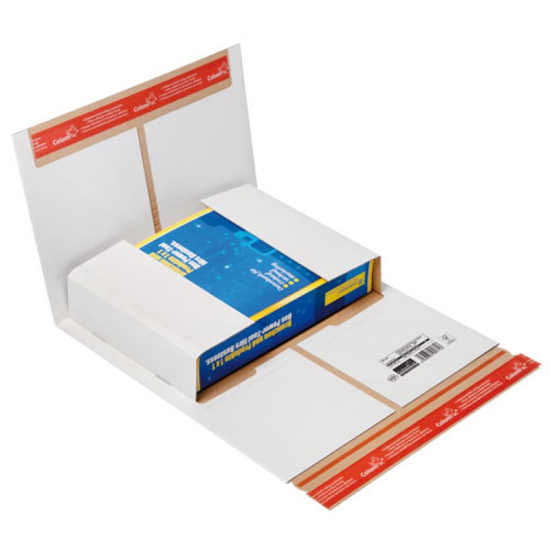 Omslag 37, hvid bølgepap - 1