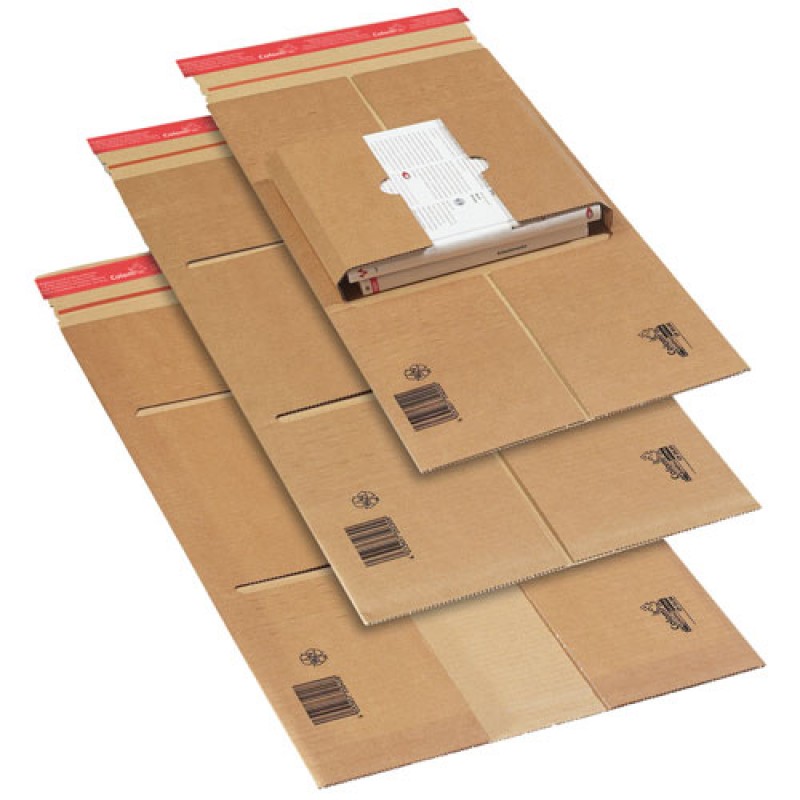 Omslag 35, ekstra stærkt brunt bølgepap - 1