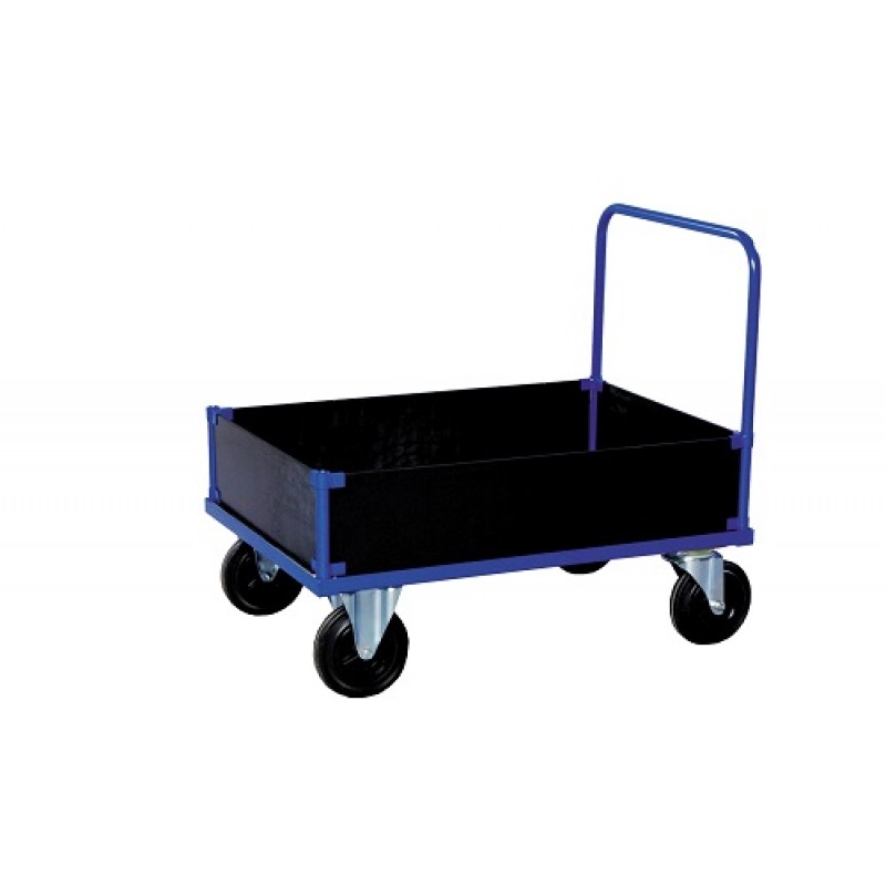 Platformsvogn 4 laminatkanter lav - 1