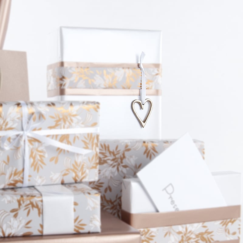 Dekorations Hjerte Guld - 1