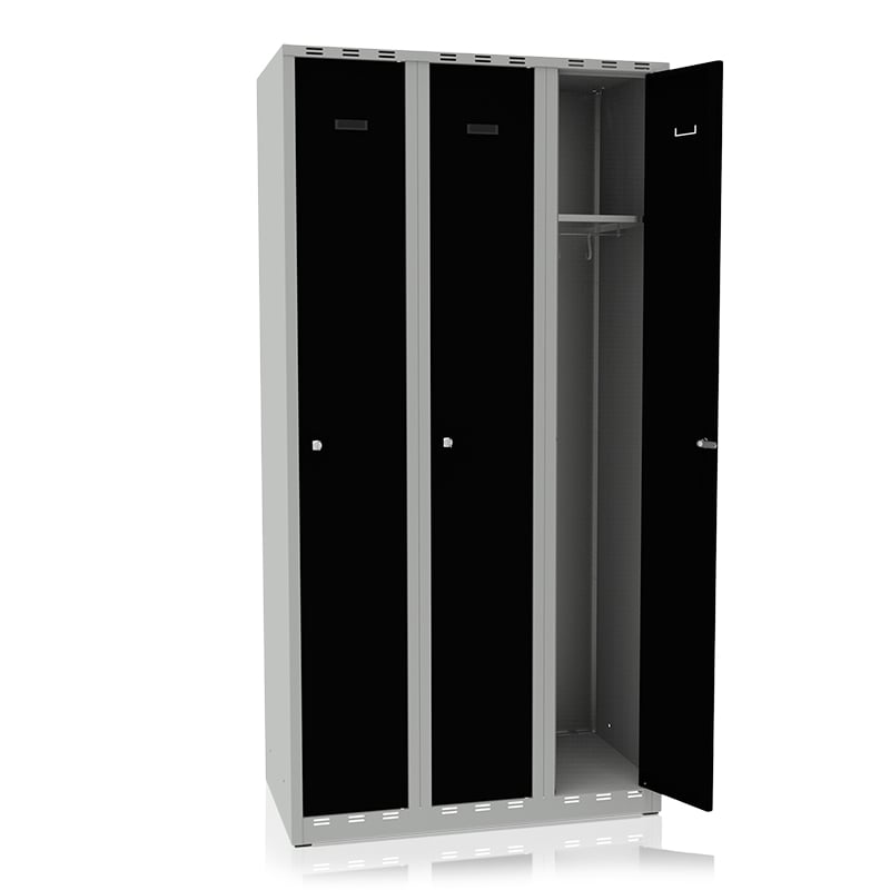 Garderobeskab 900 mm 3 døre - 3