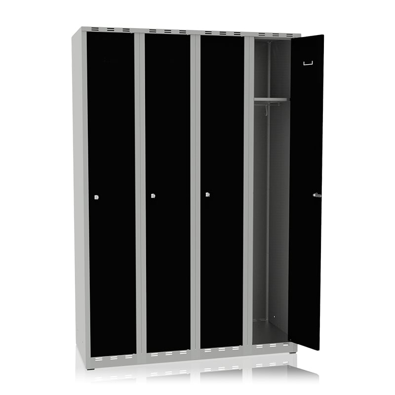Garderobeskab 1200mm 4 døre - 1
