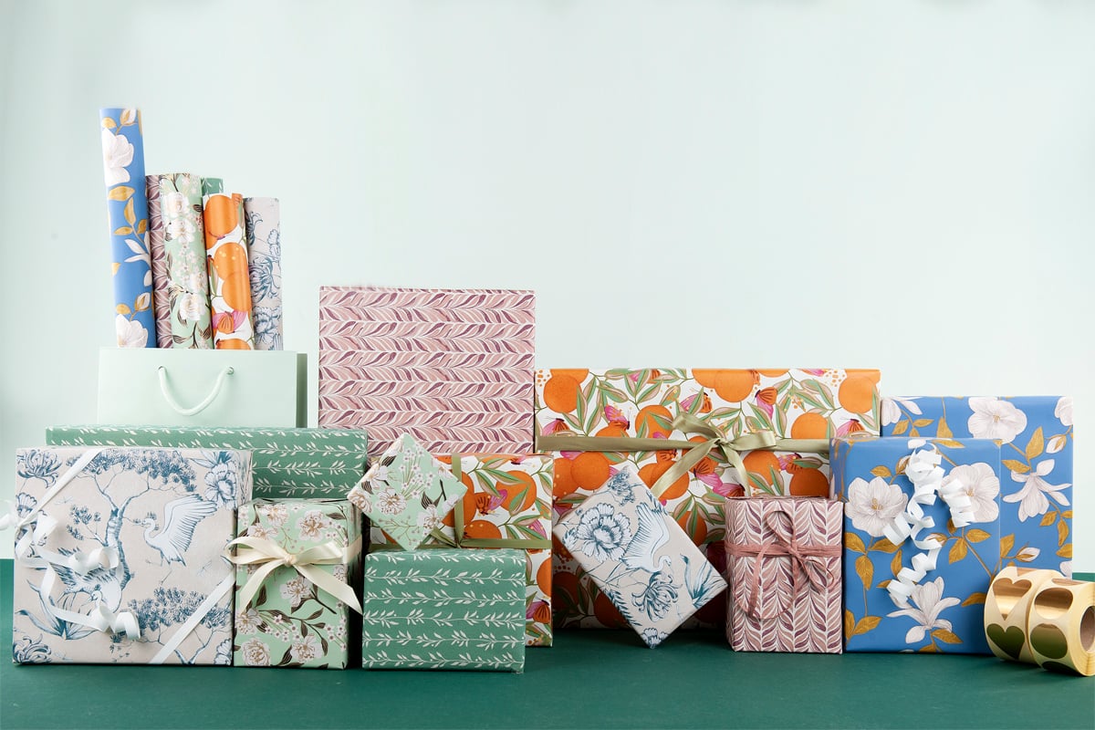 Gavepapir Amour green - 5