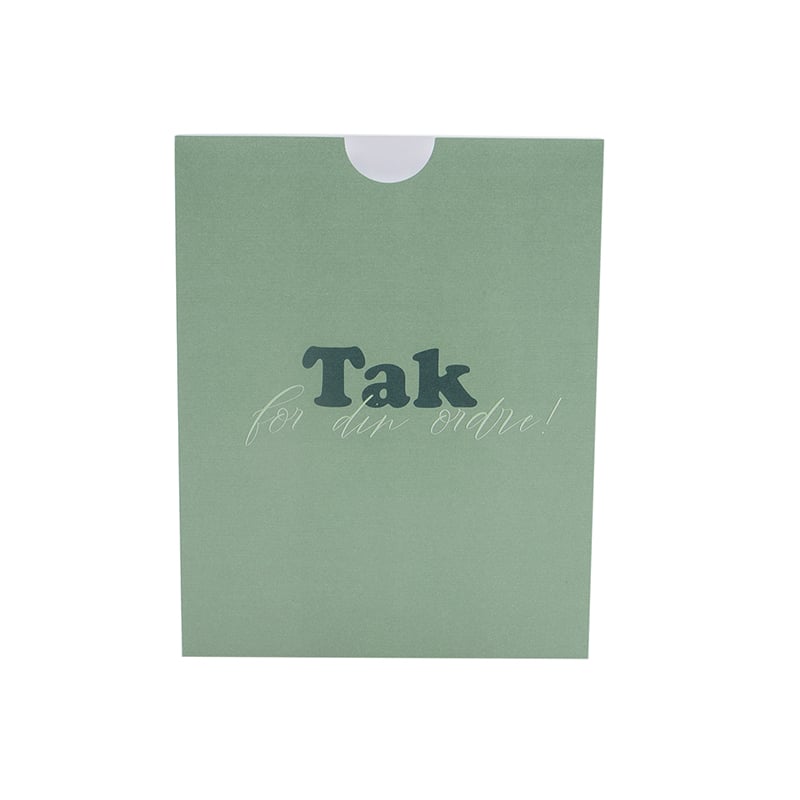 Kvitteringslomme "Tak for din ordre!" Fair green - 2