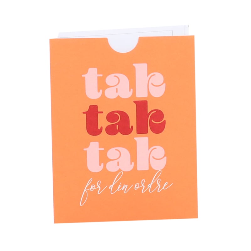 Kvitteringslomme "Tak for din ordre!" French Rouge - 1