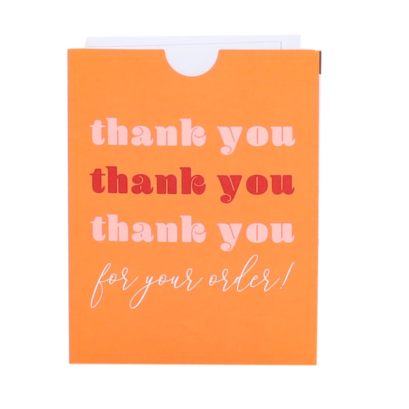 Kvitteringslomme "Thank you!" French Rouge