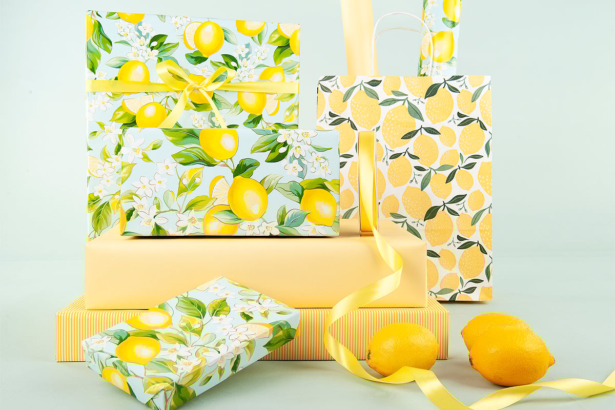 Gavepapir Sorbet Yellow - 4