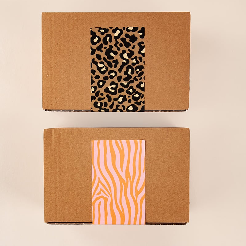 Lukkeetiket Zebra - 4