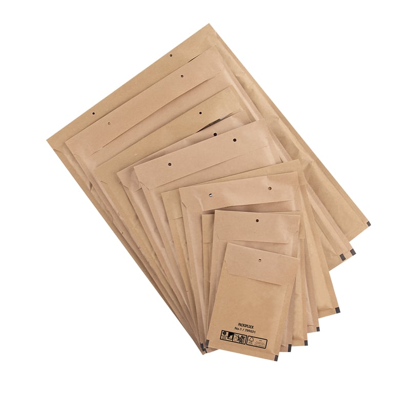 Brun Boblekuvert af 100% genbrugs papir - 1