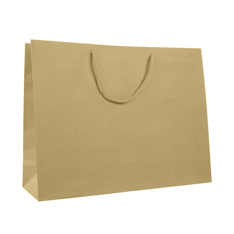 Papirbærepose Lux natur brun recycled - 3