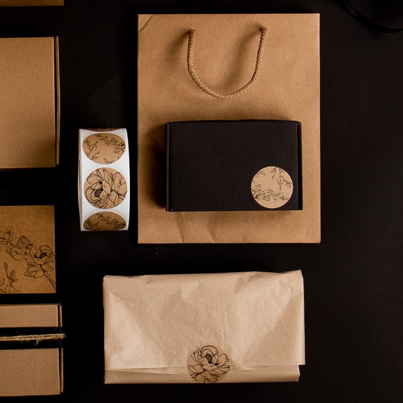 Etiket Magnolia Ø49 1000st - 2