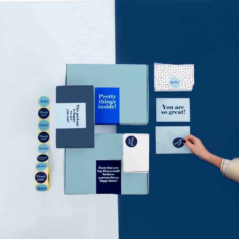 Takkekort Miami blue "You are so great" - 3